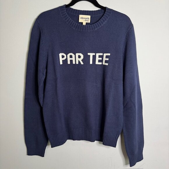 Ellsworth + Ivey Women's Crew Neck Golf "Par Tee" Navy Sweater Size Large NEW!!! - Picture 1 of 6
